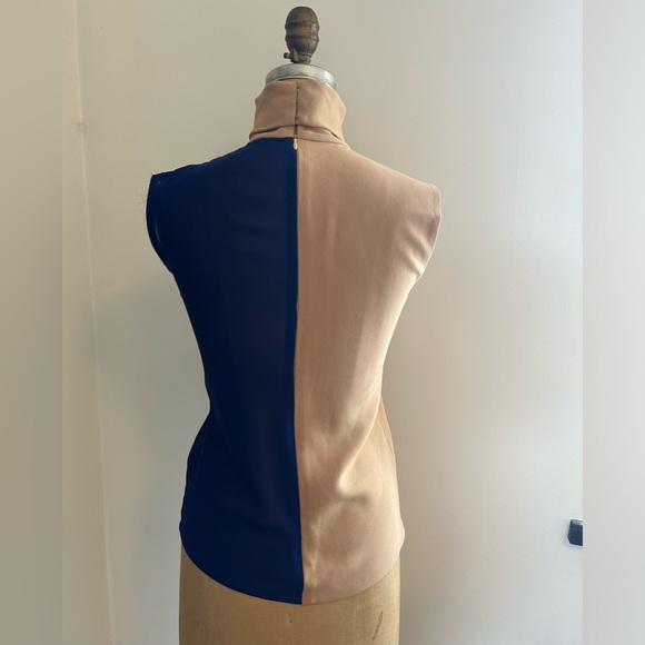 Celine sleeveless turtleneck blouse top 36 S - Picture 7 of 16